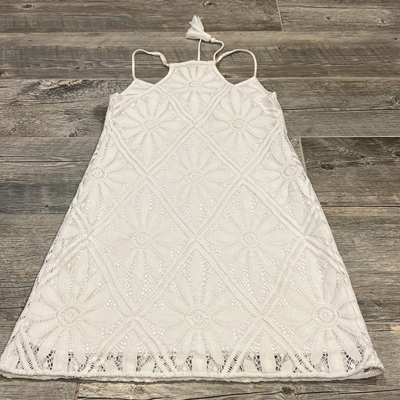 Lilly Pulitzer White Delray Diamond Floral Lace Dusk Mini Dress / Swim Cover New - Picture 10 of 12